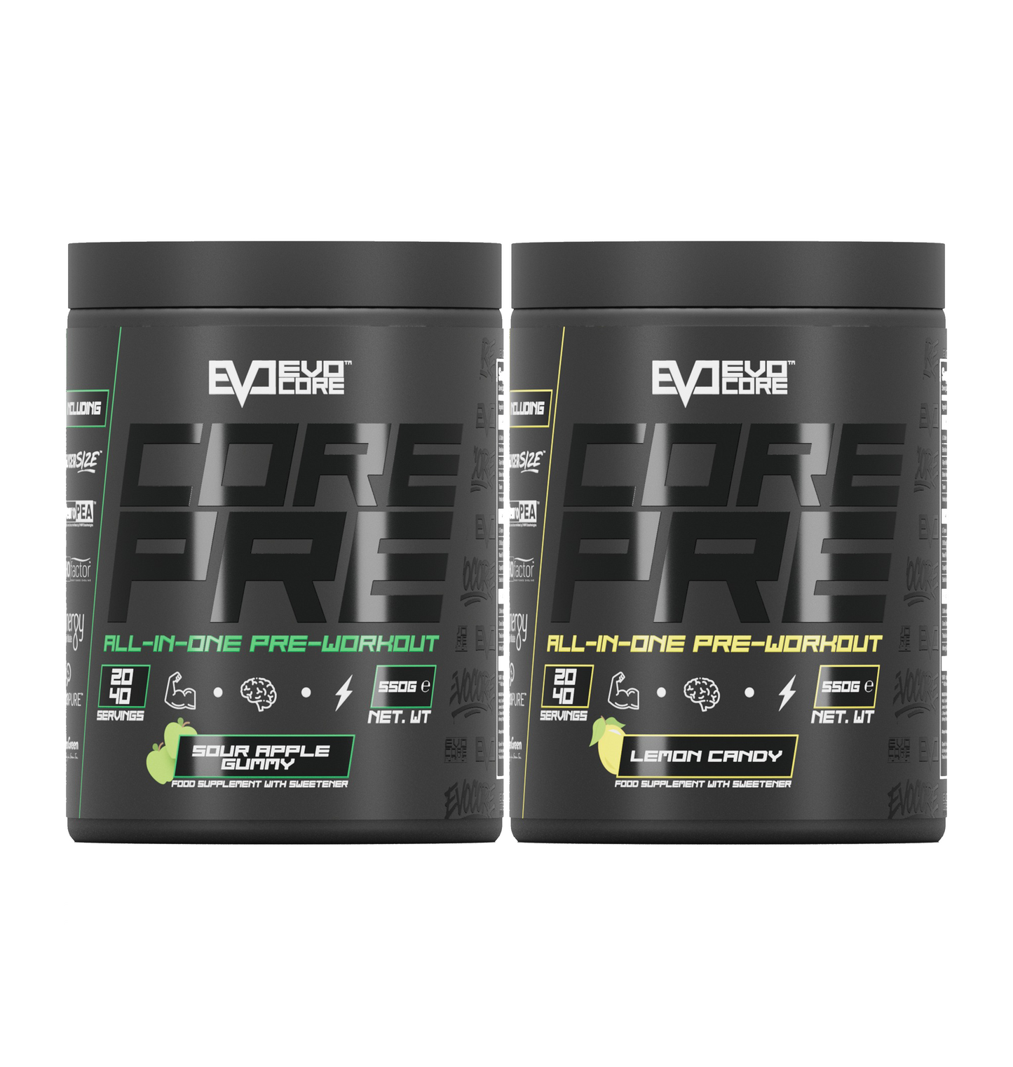 Evocore Nutrition Pre-Workout All-In-One Bundle