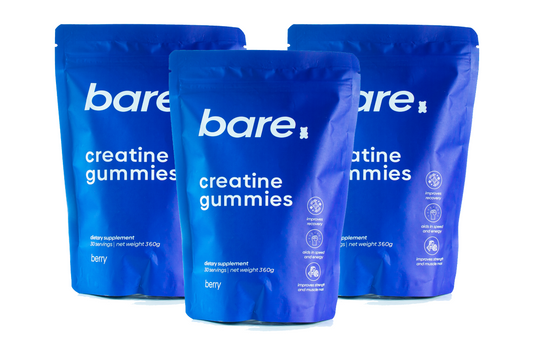 BARE Creatine Monohydrate Gummies Bundle - Berry